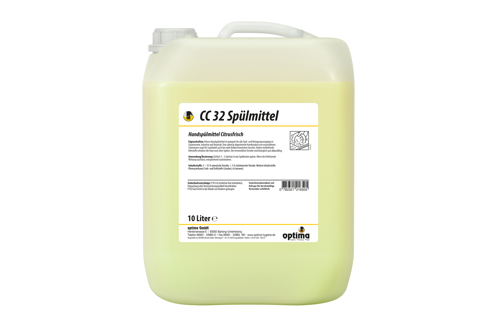 CC 32 Spülmittel Citroduft 10 l