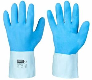 Naturlatex-Handschuh blau Größe 8