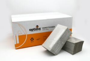 optima Handtuchpapier 25x23cm, 1-lg., naturweiß